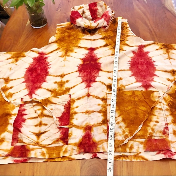 Rare Unique Vintage Tie Dye Boho Oversized Lagenlook Artsy Pattern Top Dress. - Picture 12 of 15
